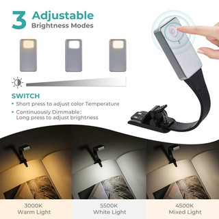 Đèn LED kẹp đọc sách cổng USB cho Kindle