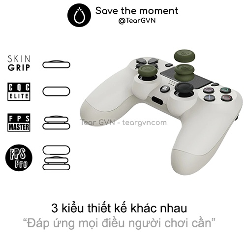 Bộ nút bọc Analog (Skull &amp; Co) cho tay cầm PS4 / PS5 / Switch Pro Controller - Vỉ 3 cặp