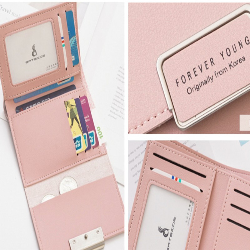 Ví Nữ Ngắn Mini Cầm Tay 𝐅𝐎𝐑𝐄𝐕𝐄𝐑 𝐘𝐎𝐔𝐍𝐆 Nhỏ Gọn Gấp 3 Bỏ Túi Nhiều Ngăn Tiện Dụng FY69 - Tukado | BigBuy360 - bigbuy360.vn