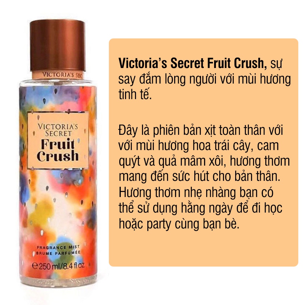 Xịt thơm toàn thân Body Mist Victoria’s Secret nội địa Thái Lan Cozy Store (4 mùi)