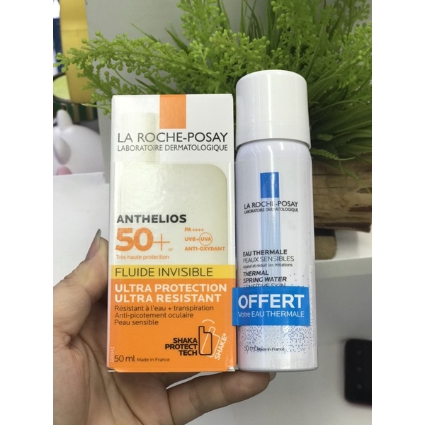 Sét kem chống nắng 50ml + Xịt khoáng 50ml La Roche-Posay