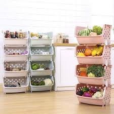 Bộ kệ rổ 4 tầng đựng đồ đa năng cao cấp