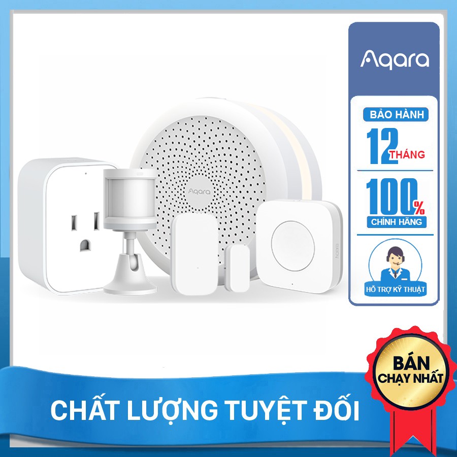 Aqara Starter Kit SHSK-T01 Bộ nhà thông minh cơ bản tương thích Apple HomeKit - Hàng Chính Hãng BH 12 Tháng