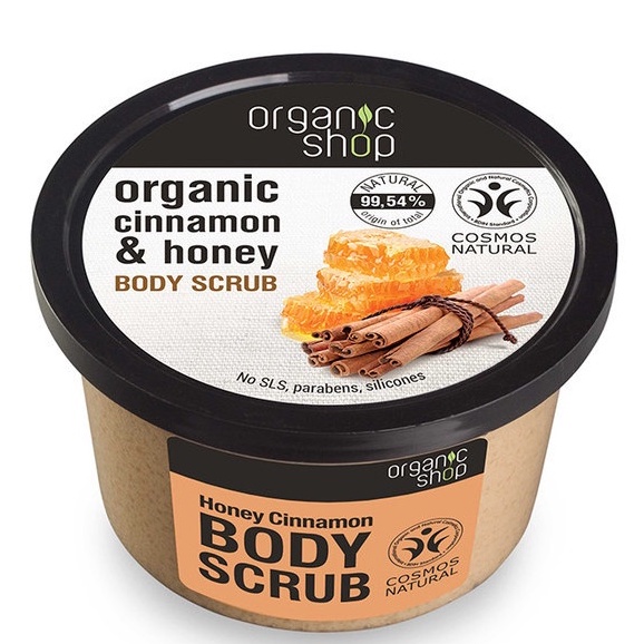 Tẩy Tế Bào Chết Toàn Thân Organic Shop Organic Cinnamon &amp; Honey Body Scrub (250ml)
