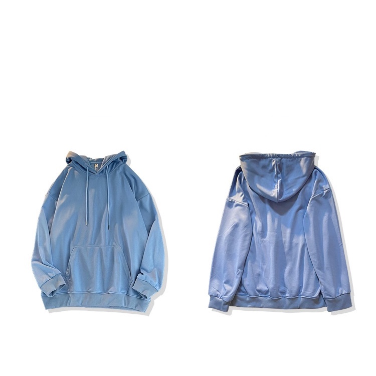 SUXI Áo Hoodie Dáng Rộng Màu Sắc Đơn Giản Phong Cách Hàn Quốc Cho Nữ