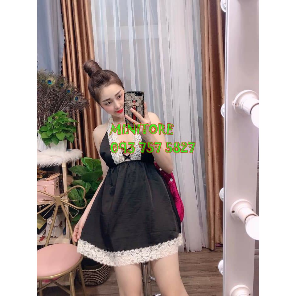 ĐẦM NGỦ SEXY PHI LỤA SATIN SIZE DƯỚI 60KG - Vải siêu mát không nhăn hàng xưởng nhà may bao chắc bao đẹp