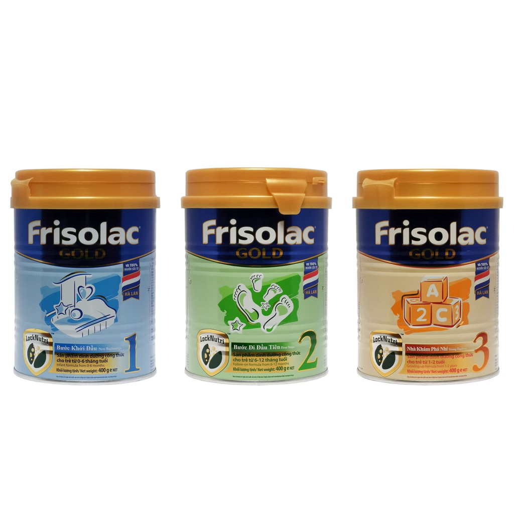 SỮA BỘT FRISOLAC GOLD 1/2/3 400G