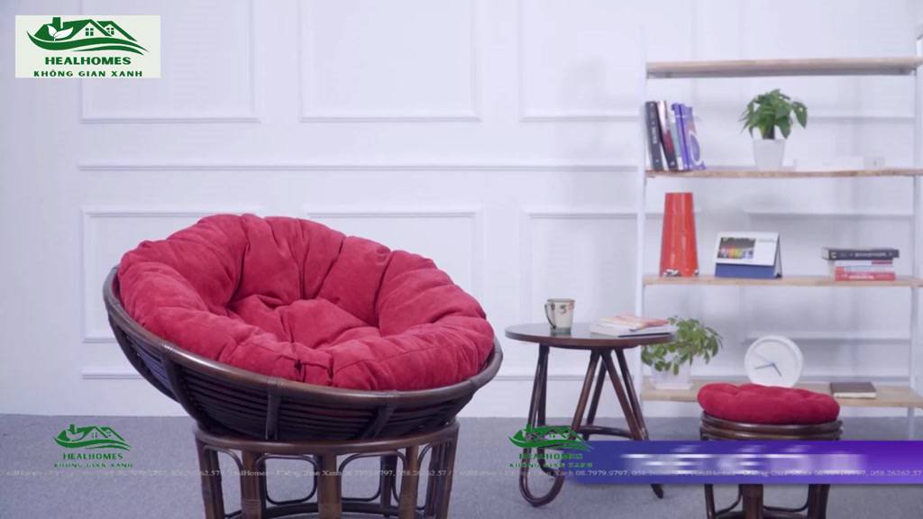 Ghế lười thư giãn Papasan 1m2 mây phòng ngủ cho bé, decor ban công nằm thư giãn, trang trí phòng khách vip / Đà Nẵng | BigBuy360 - bigbuy360.vn