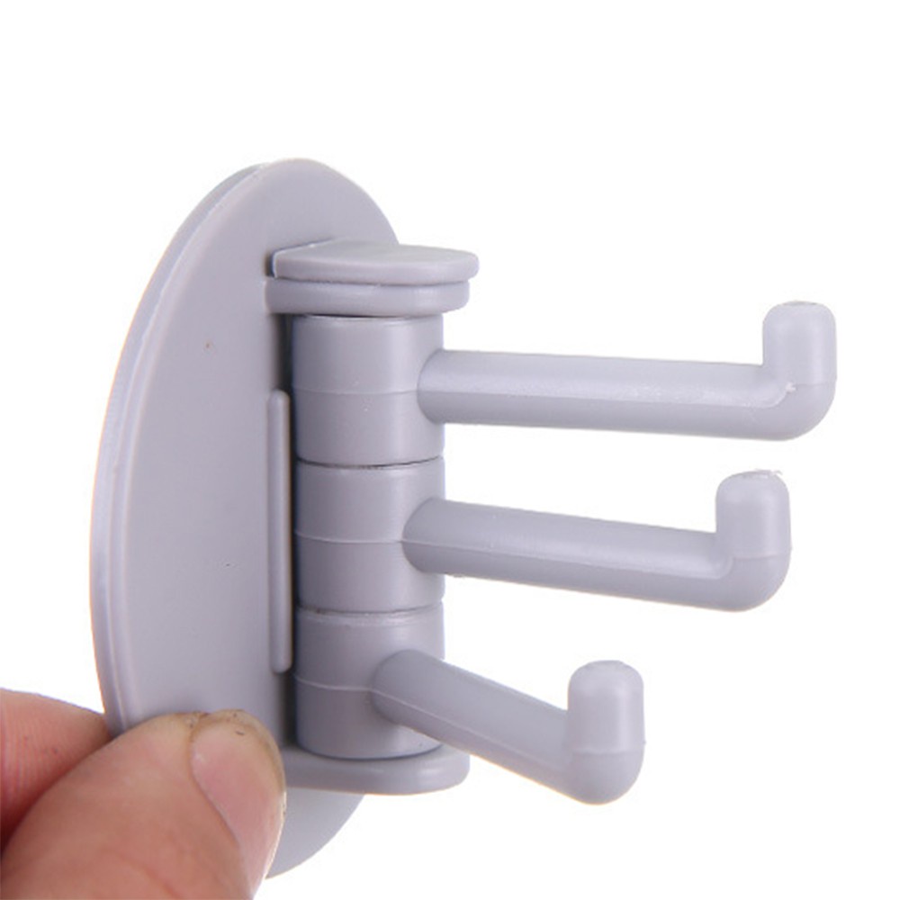 Móc Dán Tường 3 Điểm Xoay Được Không Cần Khoan Cho Nhà Bếp Nhà Tắm Baby Shopping