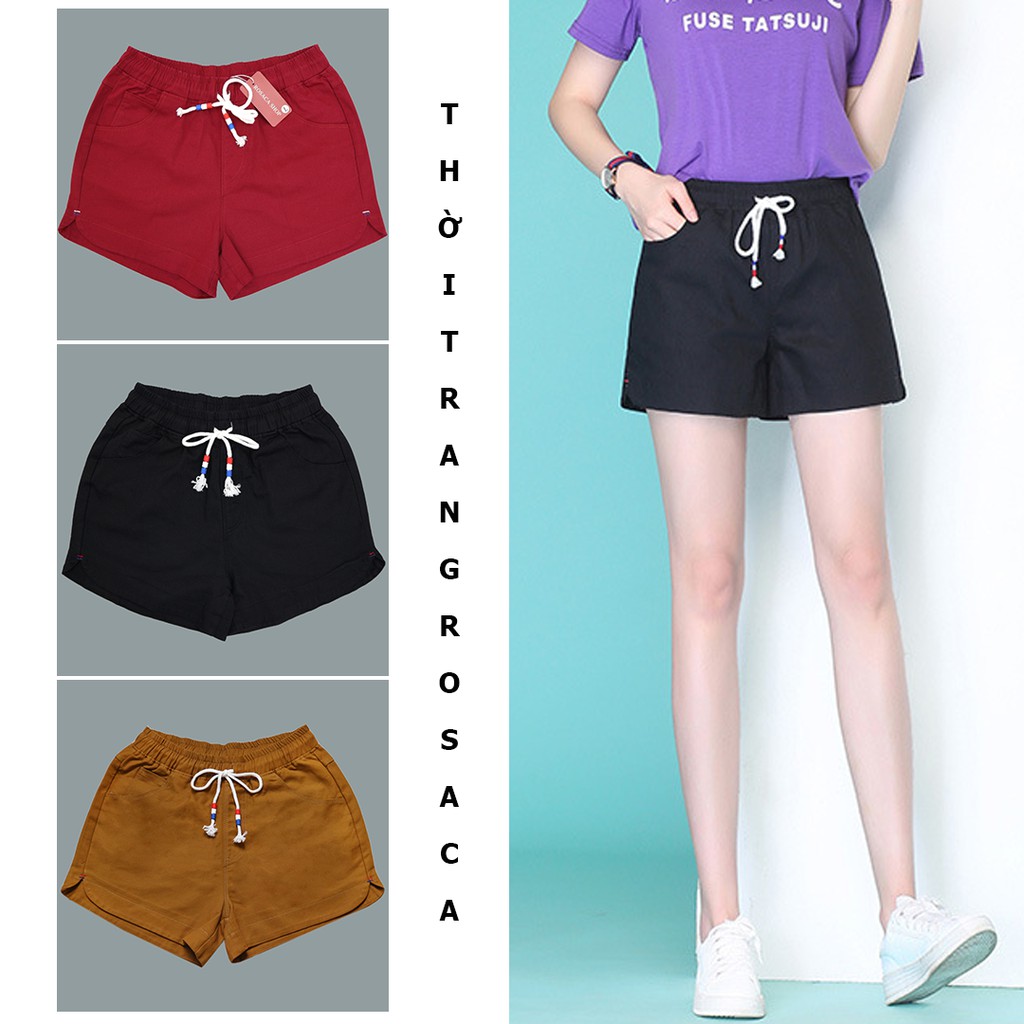 QUẦN SHORT KAKI NỮ LƯNG THUN ĐẸP, GIÁ RẺ ROSACA | BigBuy360 - bigbuy360.vn