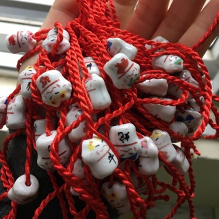 Combo vòng tay mèo sợi chỉ đỏ may mắn