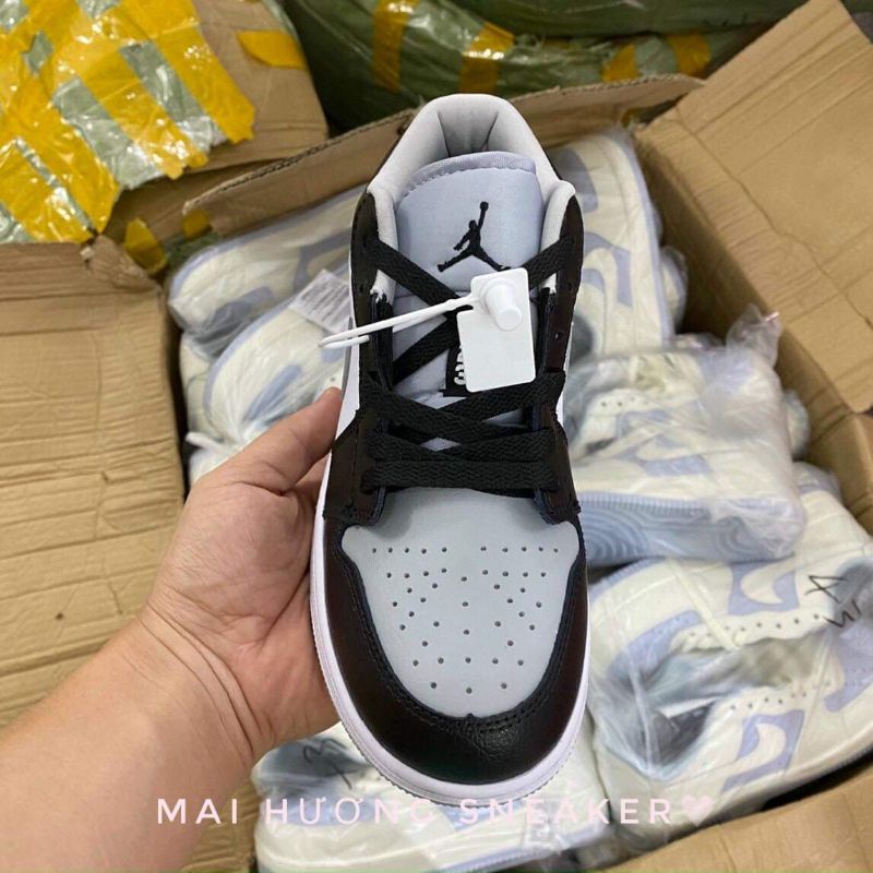 Giày jordan xám đen  ❤free ship❤  giày jordan 1 cổ thấp  ,  thể thao nam nữ sneaker jd 11 full box