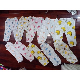Quần chục cotton giấy cho bé