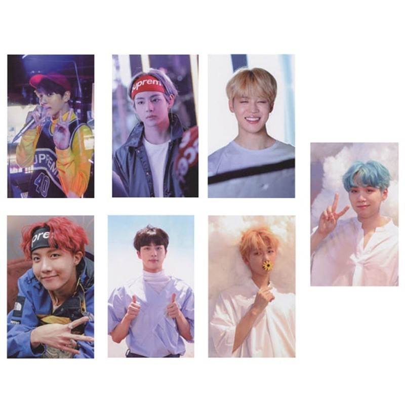 Set 7 Thẻ Ảnh Lomo Nhóm Nhạc Bts B-ts Bangtan Boys 2017