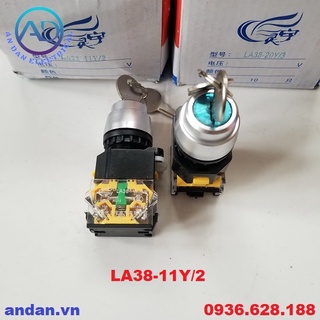 Công tắc xoay 2 vị trí la38-11y/2 – 3 vị trí la38-11y/3 phi 22mm la38