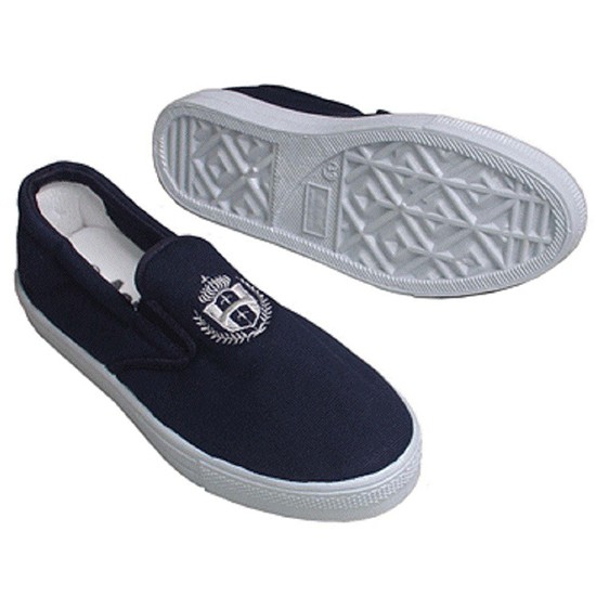 Giày bata xỏ asia nam nữ xanh đen và trắng