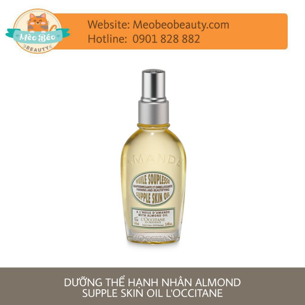 Dưỡng Thể Hạnh Nhân Loccitane Almond Supple Skin Oil 100ml