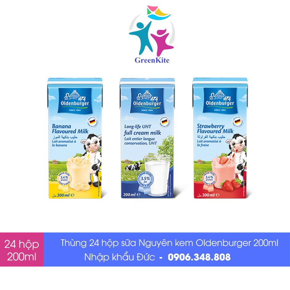 Thùng 24 Hộp Sữa OLDENBURGER 200ml - Sữa Nhập Khẩu Đức