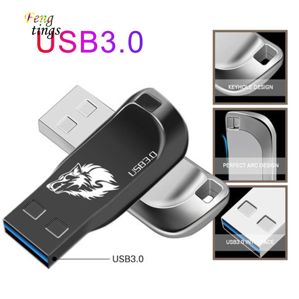 [AC} 256G/512G/1T/2T Metal USB 3.0 Disk Data Storage Flash Drive Memory Stick for PC