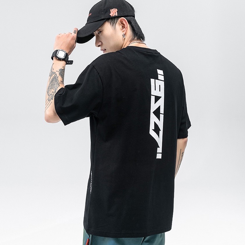 Áo Thun Unisex Tay Lỡ Form Rộng Nam Nữ 9ZZ7 street wear Basic chất cotton 100% siêu thoáng mát TN108 Haley