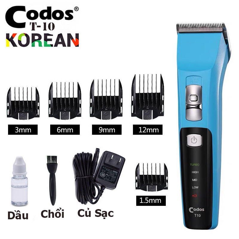 Tông đơ cắt tóc dành cho hiệu SPA hay thợ chuyên nghiệp codos T10 công suất 7w (màu ngẫu nhiên)