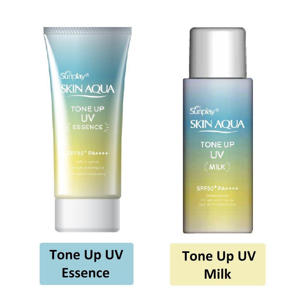 Kem Chống Nắng Dưỡng Ẩm, Nâng Tông Sunplay Skin Aqua Tone Up UV Essence/Milk SPF50+ PA++++ Việt Nam