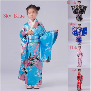 Áo choàng Kimono phong cách Nhật Bản cho bé gái