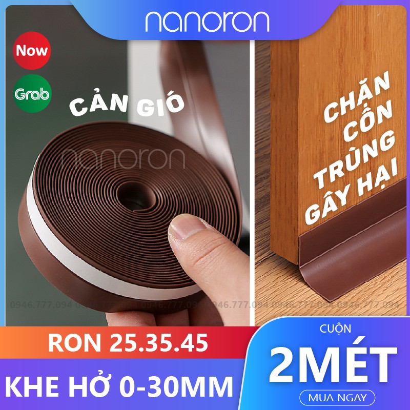 Miếng chắn khe hở cửa ra vào  Ron chặn cửa NANORON chống bụi chống côn trùng giữ nhiệt máy lạnh R234