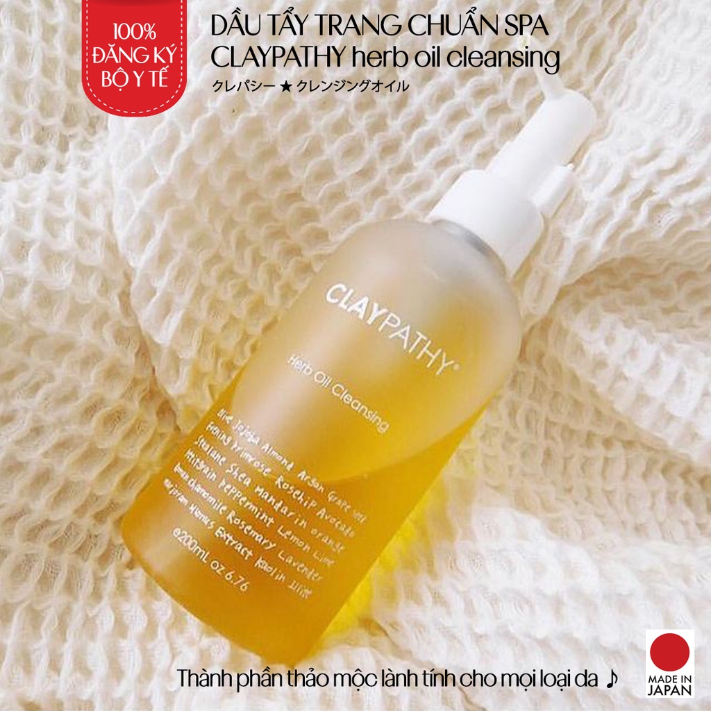 Dầu tẩy trang đất sét thảo mộc CLAYPATHY Herb Oil Cleansing