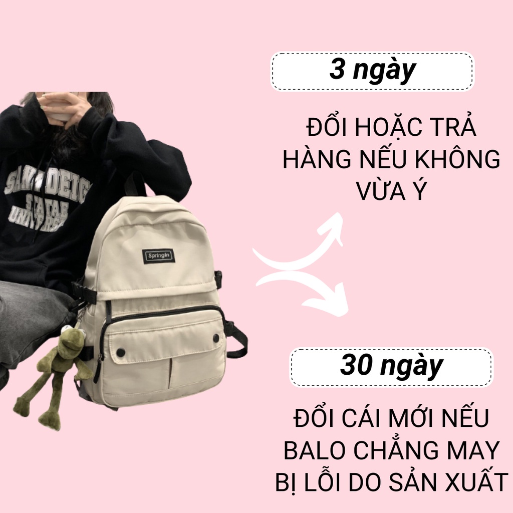 Balo nữ đi học unisex chứa laptop 15.6 inch màu đen cho học sinh, sinh viên  G234 - BaloGigo