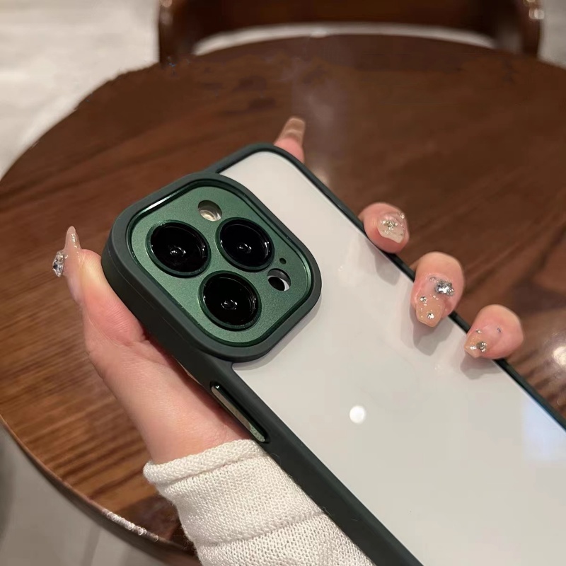 Ốp Điện Thoại iPhone 14 plus 13 12 11 Pro max case ốp lưng điện thoại iphone 14 promax Silicon acrylic Cứng Trong Suốt Chống Sốc Bảo Vệ camera Sang Trọng Cho