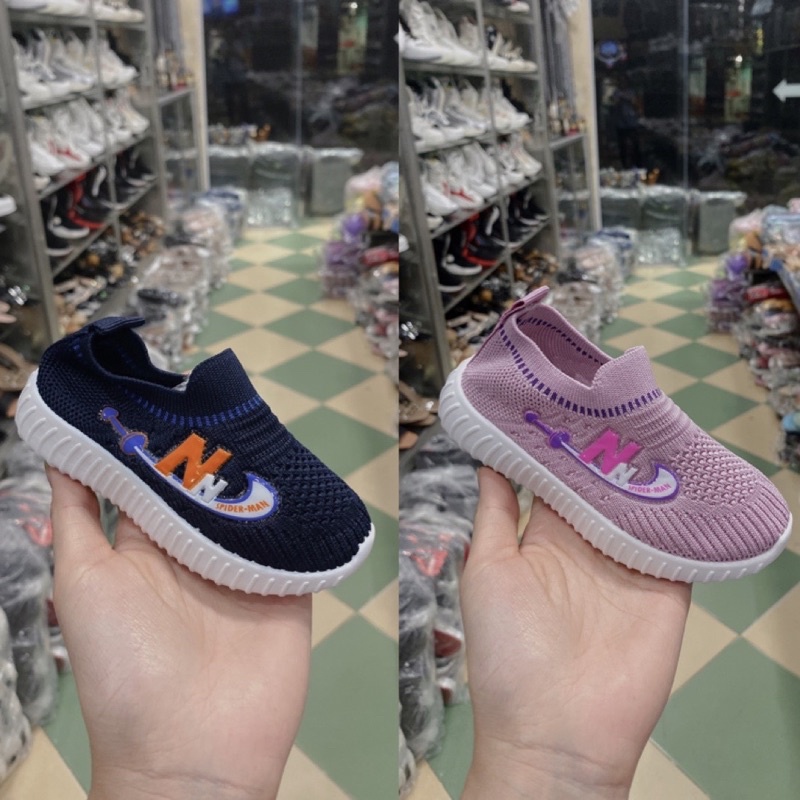 Giày vải không dây cho bé gái và trai size 22-33