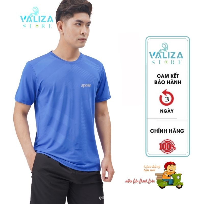 Áo Thun thể thao nam có cổ tròn dập vân chất thun lạnh cao cấp giá rẻ VALIZA AT09| | BigBuy360 - bigbuy360.vn