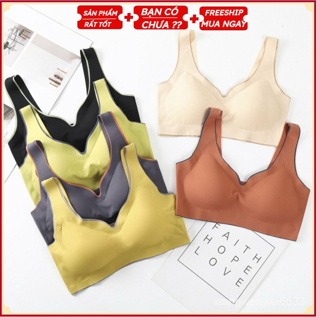 PVN30830 Áo lót su đúc tản nhiệt mát lạnh không đường may, Áo bra thể thao lưng bản rộng cực chắn chắn sexy với thiết kế