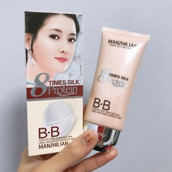 Kem nền BB cream collagen MANZHILIAN 8 time silk protein làm trắng da tinh chất tơ tằm