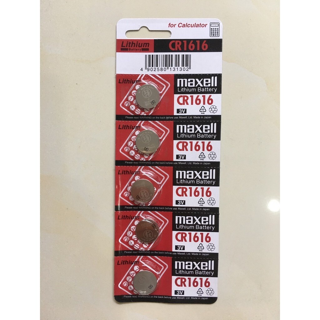 Pin CR1616 Maxell chính hãng, Pin 3V Lithium (Vĩ 1 viên)