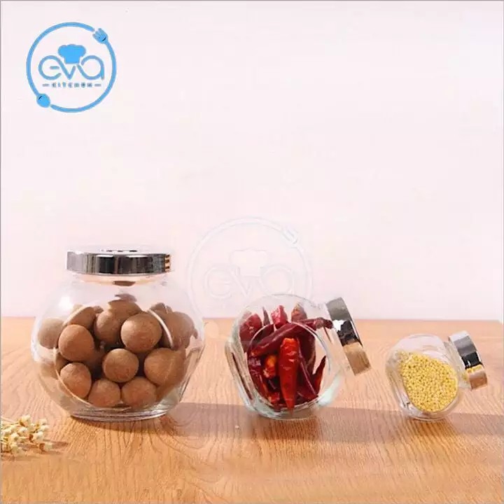 Hũ thủy tinh nghiêng 2 đáy