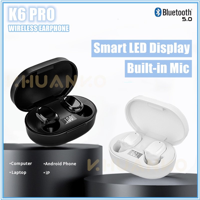 Tai nghe không dây HQAI K6 Pro TWS Chống Nước Giảm Tiếng Ồn Có Mic Cho Điện Thoại Thông Minh WMH7