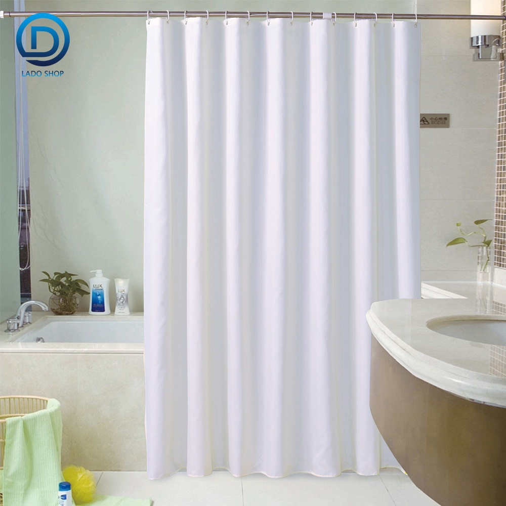 Rèm treo phòng tắm, treo cửa chống thấm màu trơn Lanmeng