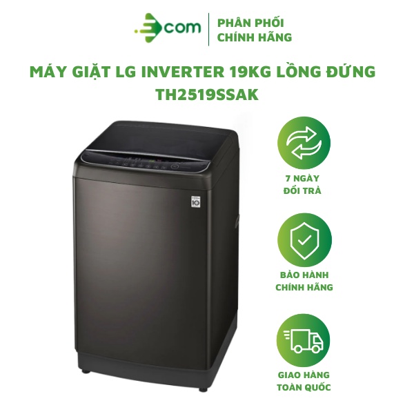 Máy giặt LG INVERTER 19KG TH2519SSAK cửa trên - Freeship