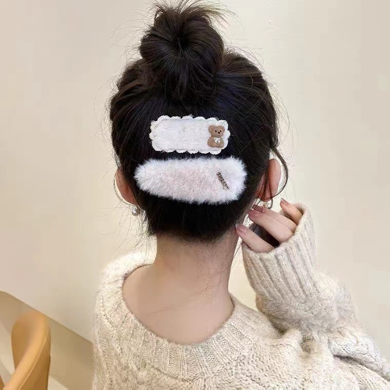 Set 8 - 10 kẹp tóc thu đông phong cách Hàn Quốc dễ thương dành cho bé