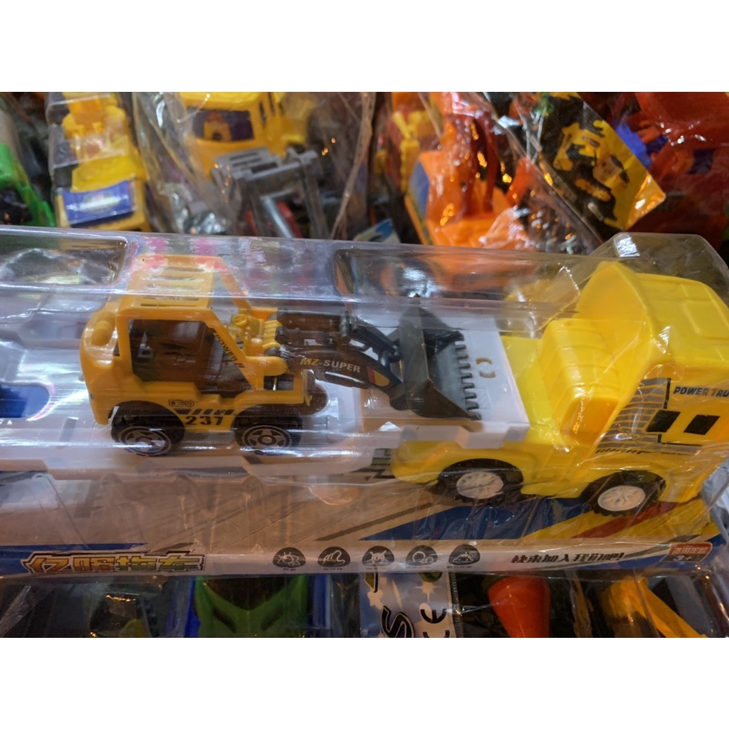 Bộ đồ chơi xe công trình cho bé(hình thật)