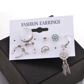 Set 7 chiếc bông tai phong cách Boho.