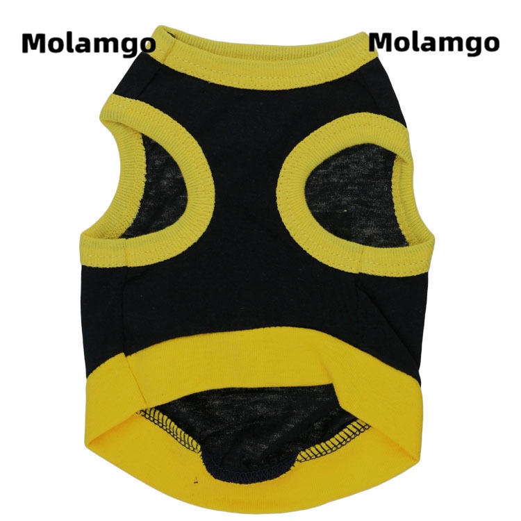 Áo Thun Cotton Màu Đen In Họa Tiết Dễ Thương Thời Trang Xuân Hè Mới Cho Thú Cưng