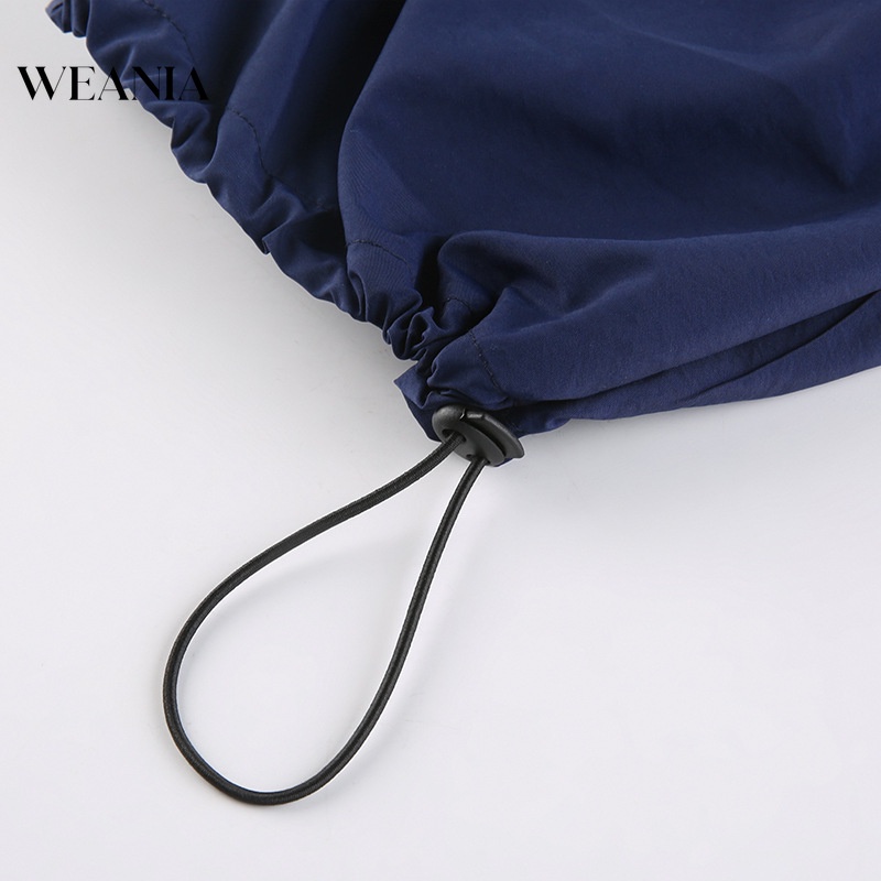 Quần Dài Dáng Rộng Lưng Cao Phối Dây Rút Thời Trang Cá Tính Cho Nữ