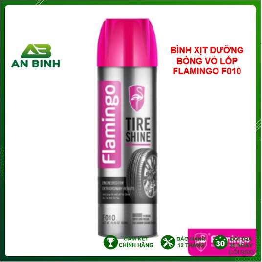 Bình Xịt Dưỡng Bóng Vỏ Lốp Oto – Phục Hồi Nhựa Đen FLAMINGO F010 500Ml