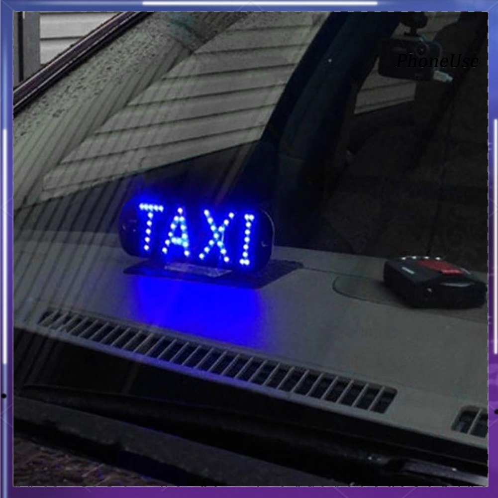 Đèn LED taxi gắn kính chắn gió dành cho xe hơi