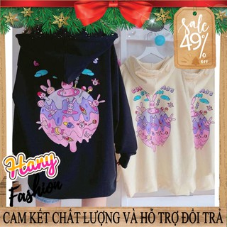 Áo Hoodie nỉ bông ngoại Bad Candy Land có mũ phía sau cực xinh xắn đáng yêu - Hany Shop