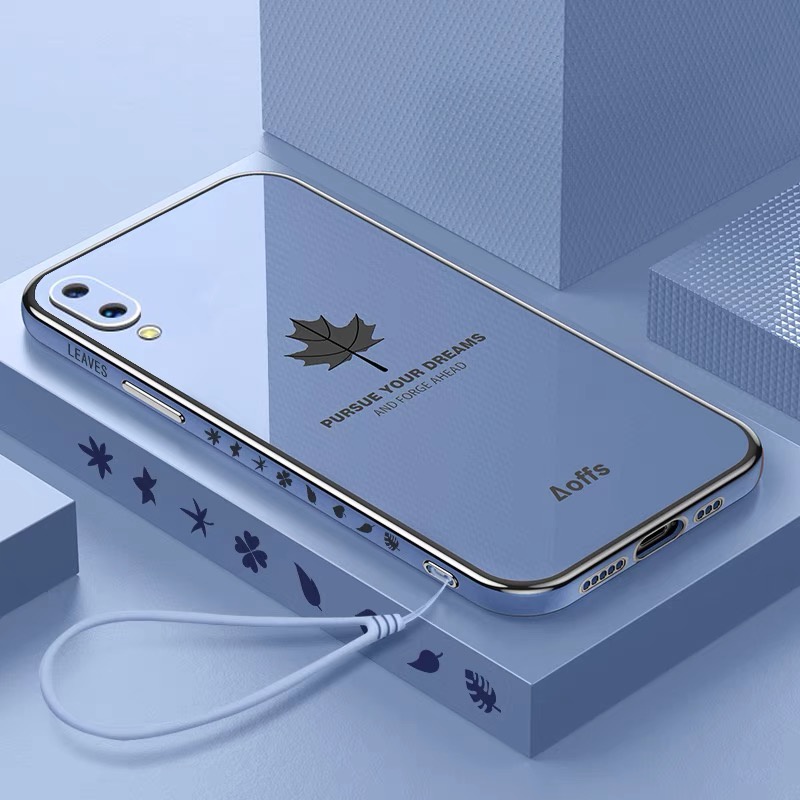 Ốp lưng huawei y7 pro 2019 Ốp Điện Thoại Họa Tiết Lá Phong Cho huawei Y7 2019 Y7 Prime 2019 FY