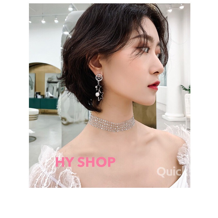 VÒNG CỔ DỆT KIM - vòng cổ choker kim tuyến